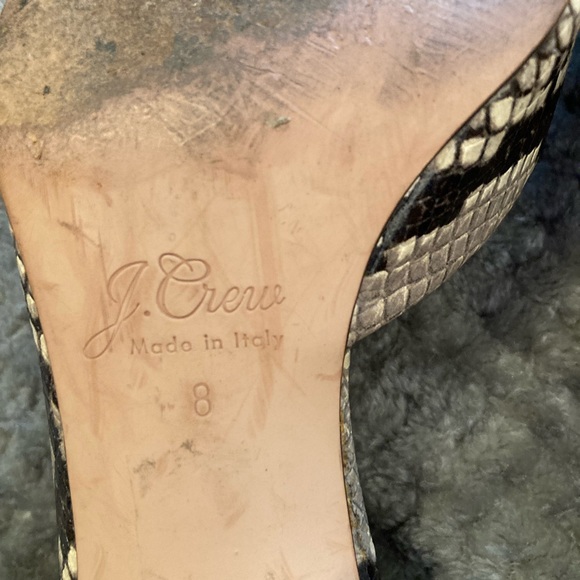 J. Crew Lucie pumps in snake-embossed leather NEED REPAIR - Picture 5 of 8